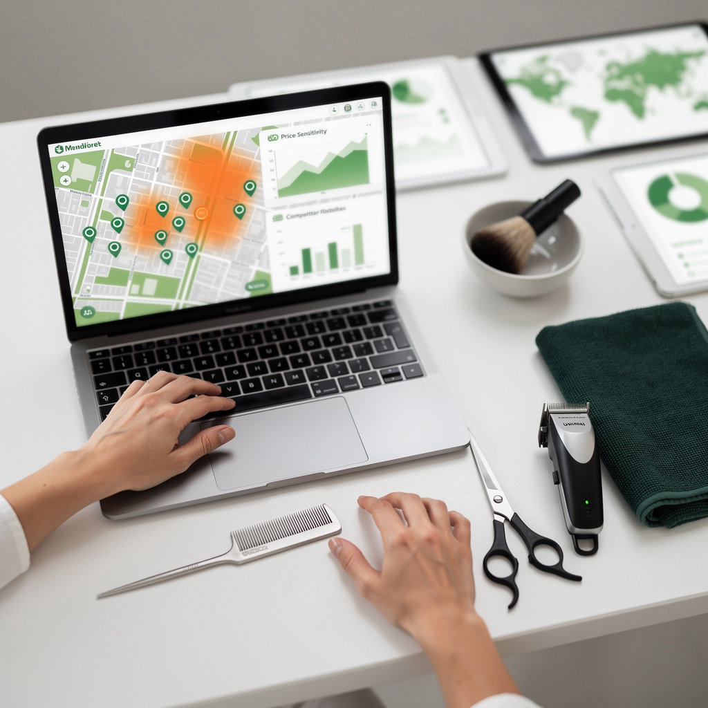 Build an AI-powered website for salons, barbers, and beauty services that maps areas with high demand but low service availability. Include features like customer request pins, price sensitivity by location, and competitor mapping inspired by expansion strategies used by Starbucks. Provide analytics for best pricing and service packages per area. professional team providing expert Website / AI-powered lead generation and market analytics platform services